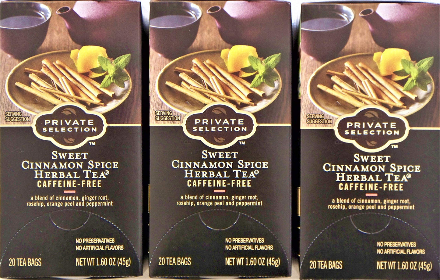 Private Selection Sweet Cinnamon Spice Herbal Tea Caffeine-Free 3 Pack