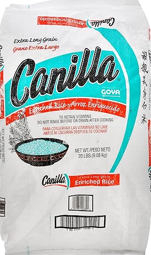 Goya Foods Canilla Extra Long Grain White Rice, 20 Pound