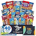 Student Encouragement - Snack Box (40 Piece Variety Gift Basket Care Package) Peanuts, Candy, Chips, Granola Bars & More - My College Crate