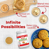Betty Lou's 100% Organic Powdered Peanut Butter, Gluten Free, Vegan, Low Calorie, All Natural, High Protein, Deliciously Healthy, Just Add Water (1.5