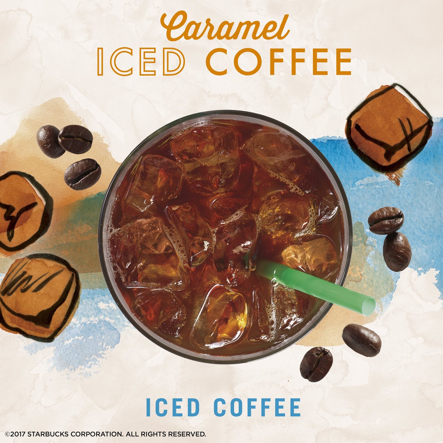 Starbucks VIA Instant Coffee Flavored Packets - Caramel Iced - 1 box (6 packets)