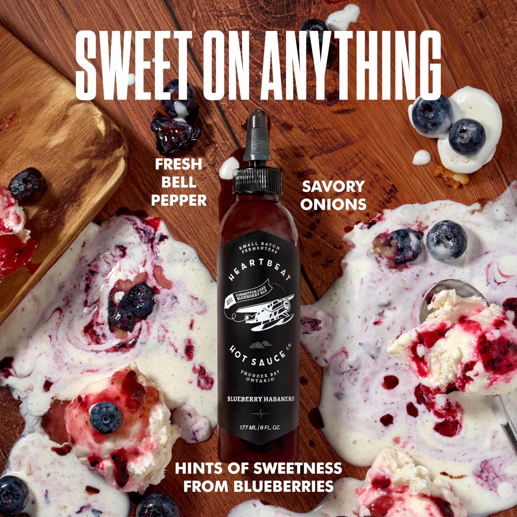 Heartbeat Hot Sauce Co. | Blueberry Habanero, 6 oz. 6 pack