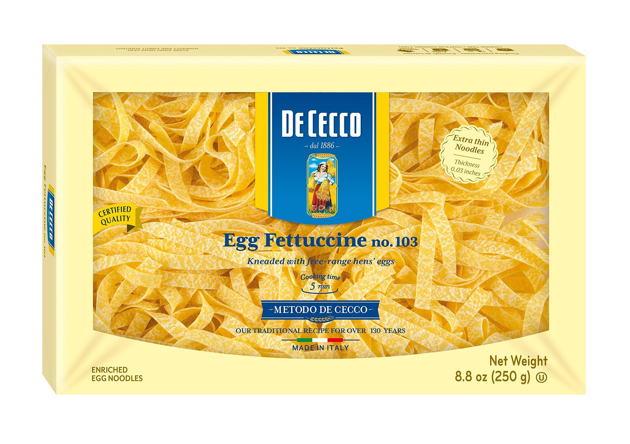 Pasta Fettuccine 12 Case 8.8 Ounce