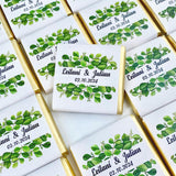 Set of 50 Personalized Wedding Chocolate, Custom Chocolate Wedding Favors for Guests, Customizable Wedding Gift, Unique Design for Wedding, Bridesmaid