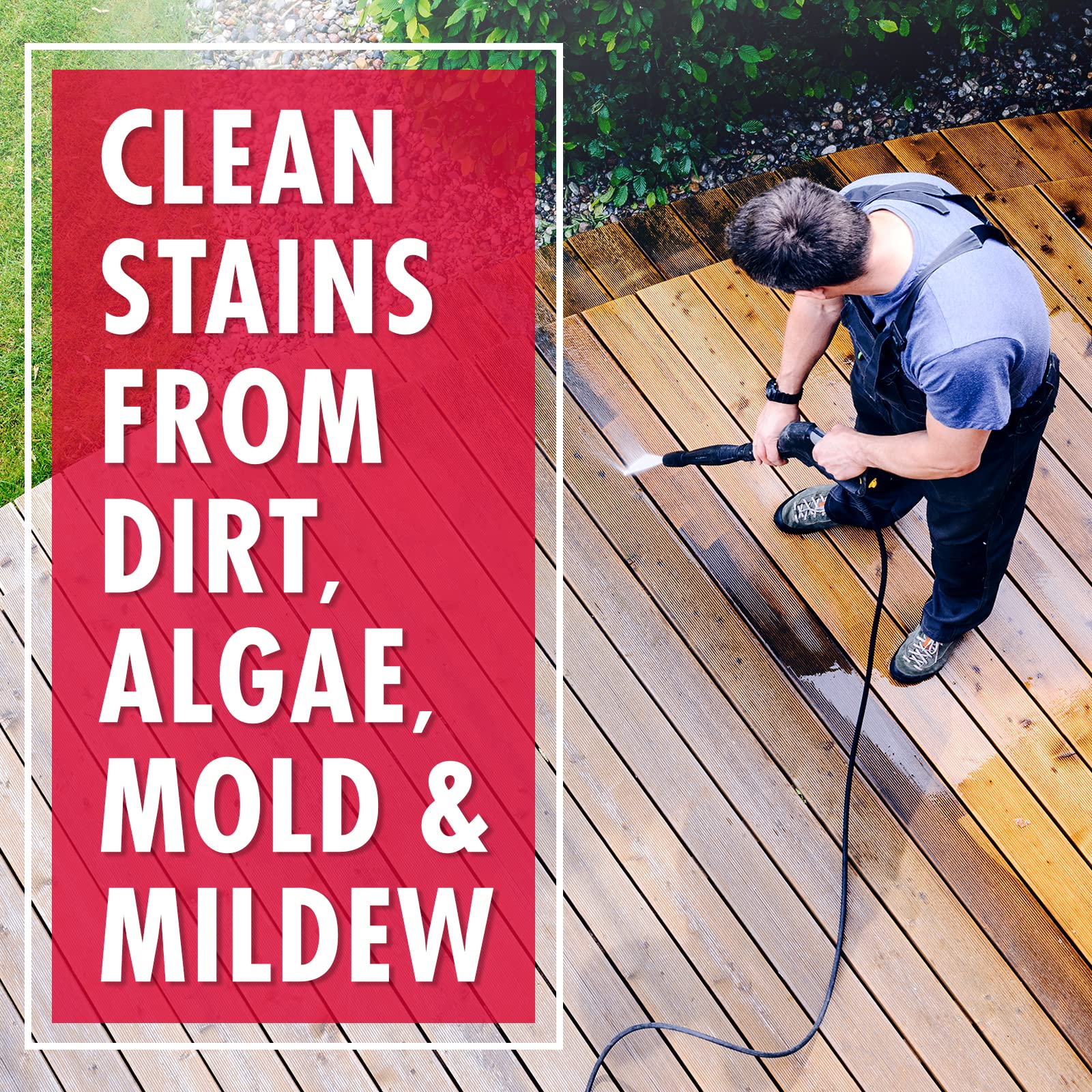 30 SECONDS Outdoor Mold & Mildew Stain Remover | Concentrate | 128 fl. oz. & Outdoor Cleaner 1 Gallon Pump Sprayer Bundle