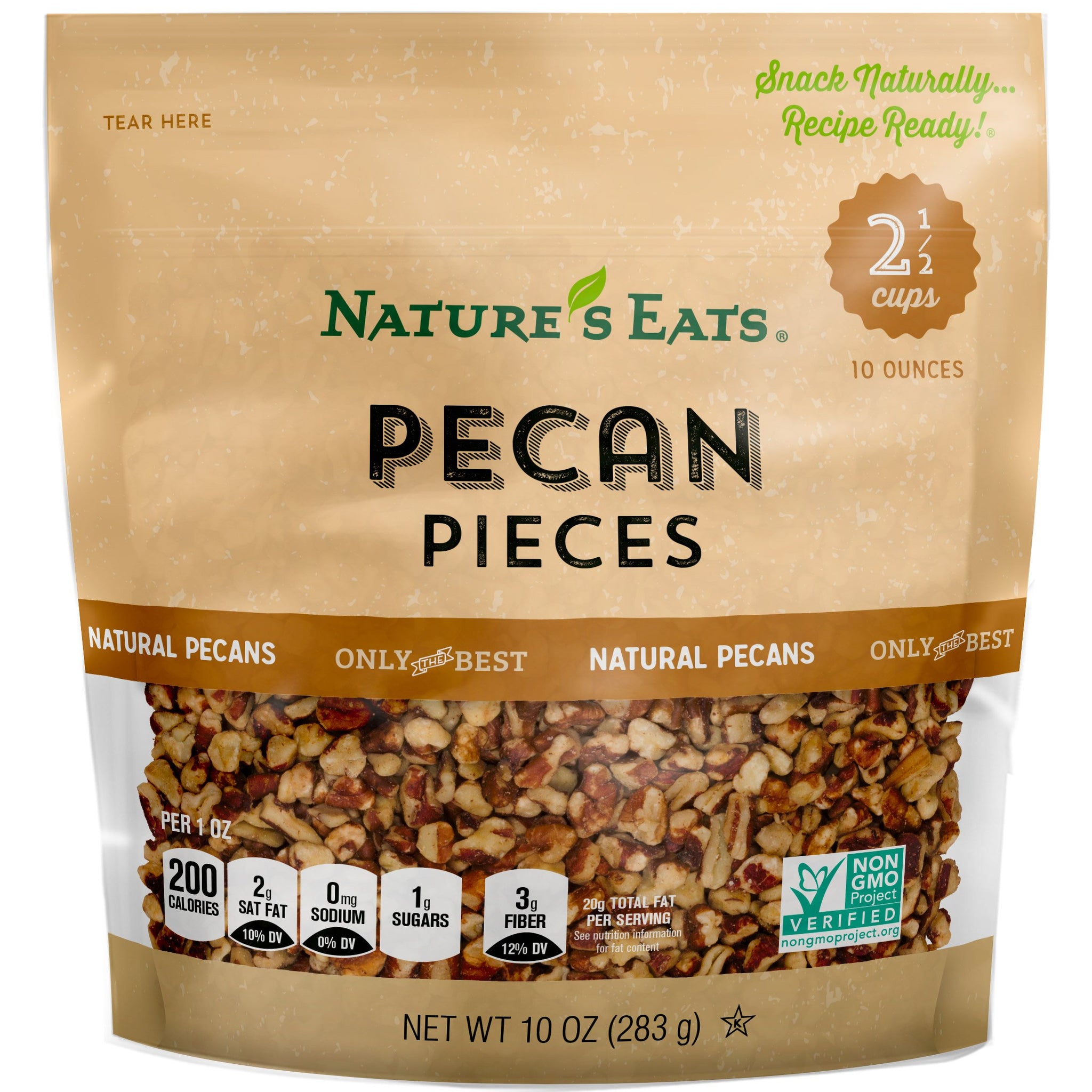 Nature's Eats Pecan Pieces, 10 Ounce