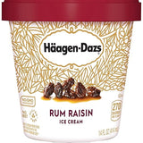 Haagen-Dazs, Rum Raisin Ice Cream, 14 fl oz (Frozen)