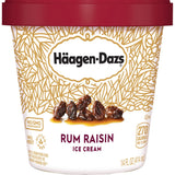 Haagen-Dazs, Rum Raisin Ice Cream, 14 fl oz (Frozen)
