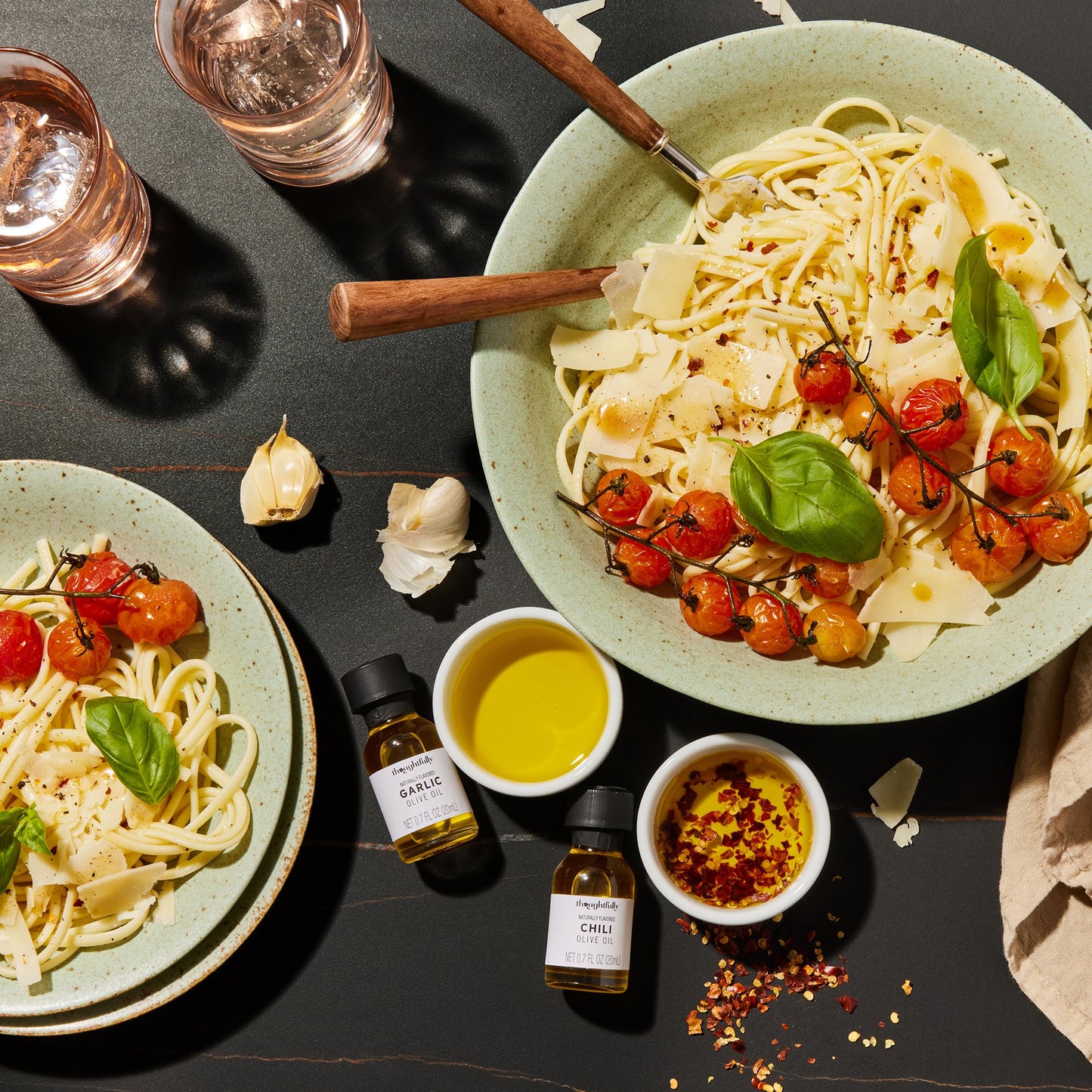 Thoughtfully Gourmet, Olive Oil Sampler Gift Set, Includes Uniquely Flavored Extra Virgin Cold Pressed Spanish Olive Oil, Flavors Include Garlic, Chili, Chipotle and More, Pack of 18