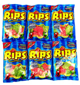 Rips Strawberry & Green Apple Bite-Size Licorice Pieces, 4 oz Bags in a Gift Box (Pack of 6)