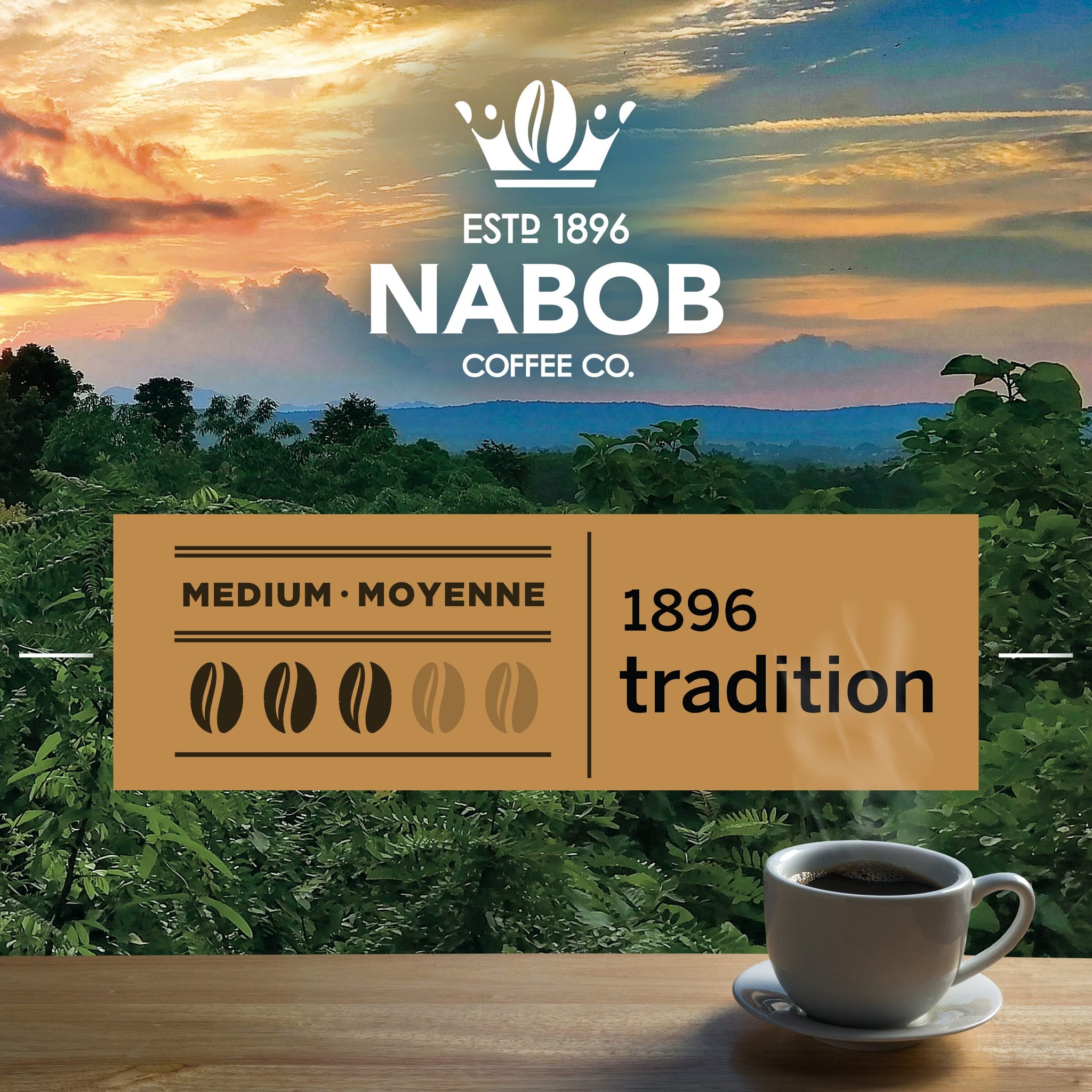 Nabob Traditional Fine Grind Coffee (930g / 2lbs) Made in Canada