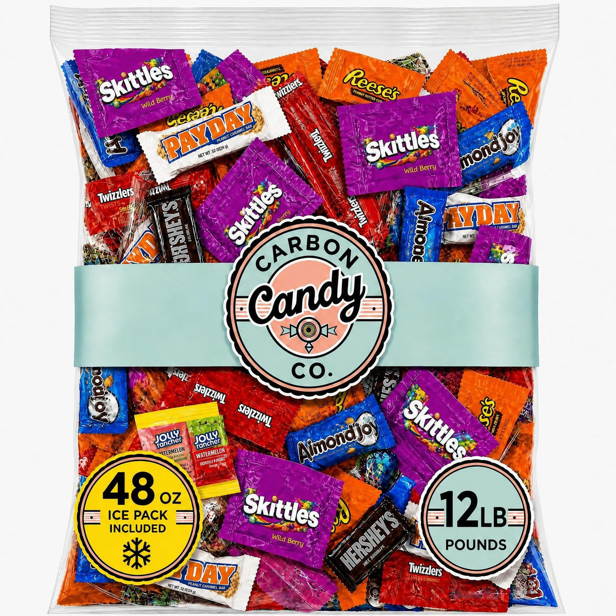 Bulk Pinata Candy & Chocolate Variety Pack, 12 Lb Individually Wrapped Mix
