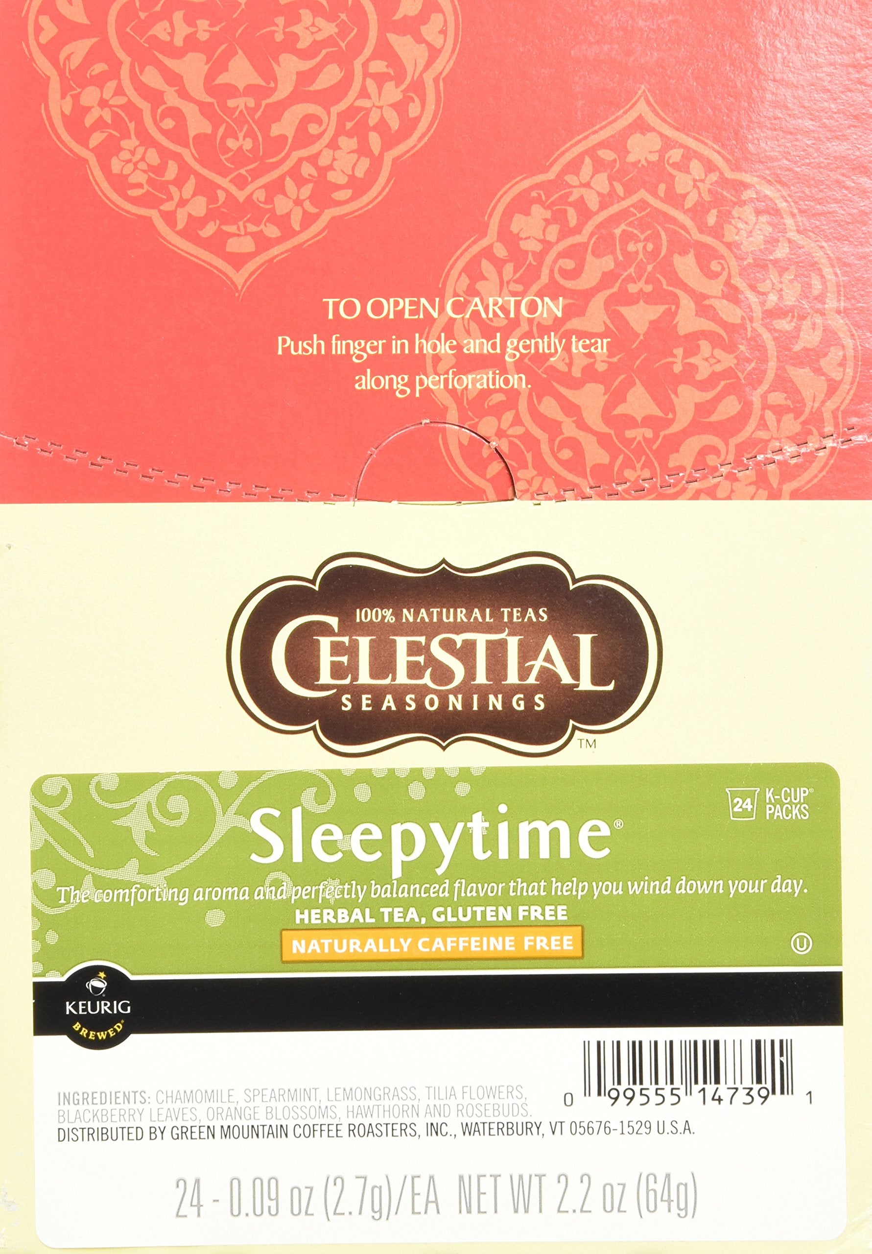 Celestial Seasonings Sleepytime Herbal Tea, K-Cup Portion Pack for Keurig K-Cup Brewers, 96 Count