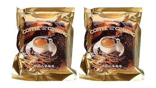 Gold Choice Instant Coffee with Ginseng (Campuran Kopi Segera Dengan Ginseng Pracampur) 400 g - 2 Packs
