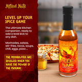Mythical Meats Phoenix Flame Hot Sauce - Ghost Pepper & Honey Blend, Gluten Free, Non GMO, 6/10 Heat