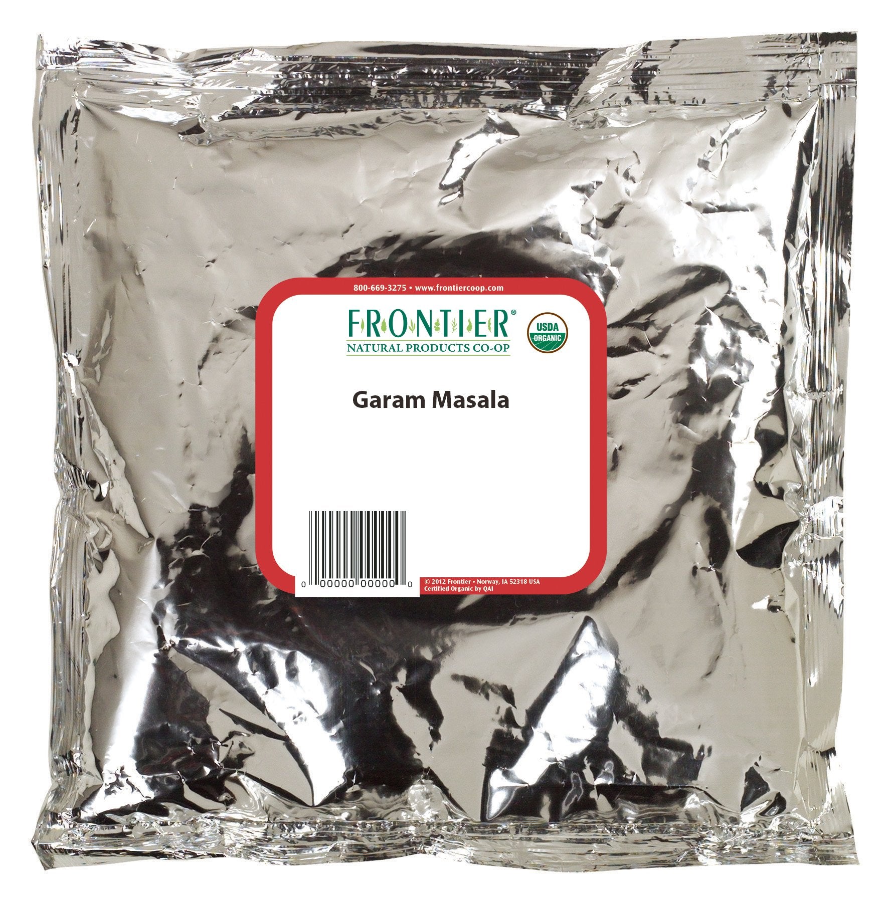 Frontier Co-op Organic Garam Masala, 1-pound Bulk Bag, Northern Indian Spice Blend, Richly Spicy But Not Hot, Kosher, Non ETO