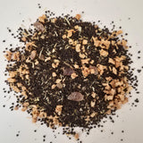 Spilled Tea | Banana Banane Brûlée | Brûléed Banana Flavored Malty Assam CTC Black Tea with Amber Rock Sugar | Best Made with Chai/British/Royal Milk