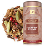 Teabloom Earthbound Essence Loose Leaf Herbal Tea with Orange, Ginger & Chai Spices | Warm Cinnamon & Citrus Blend | Canister Makes 35-50 Cups |