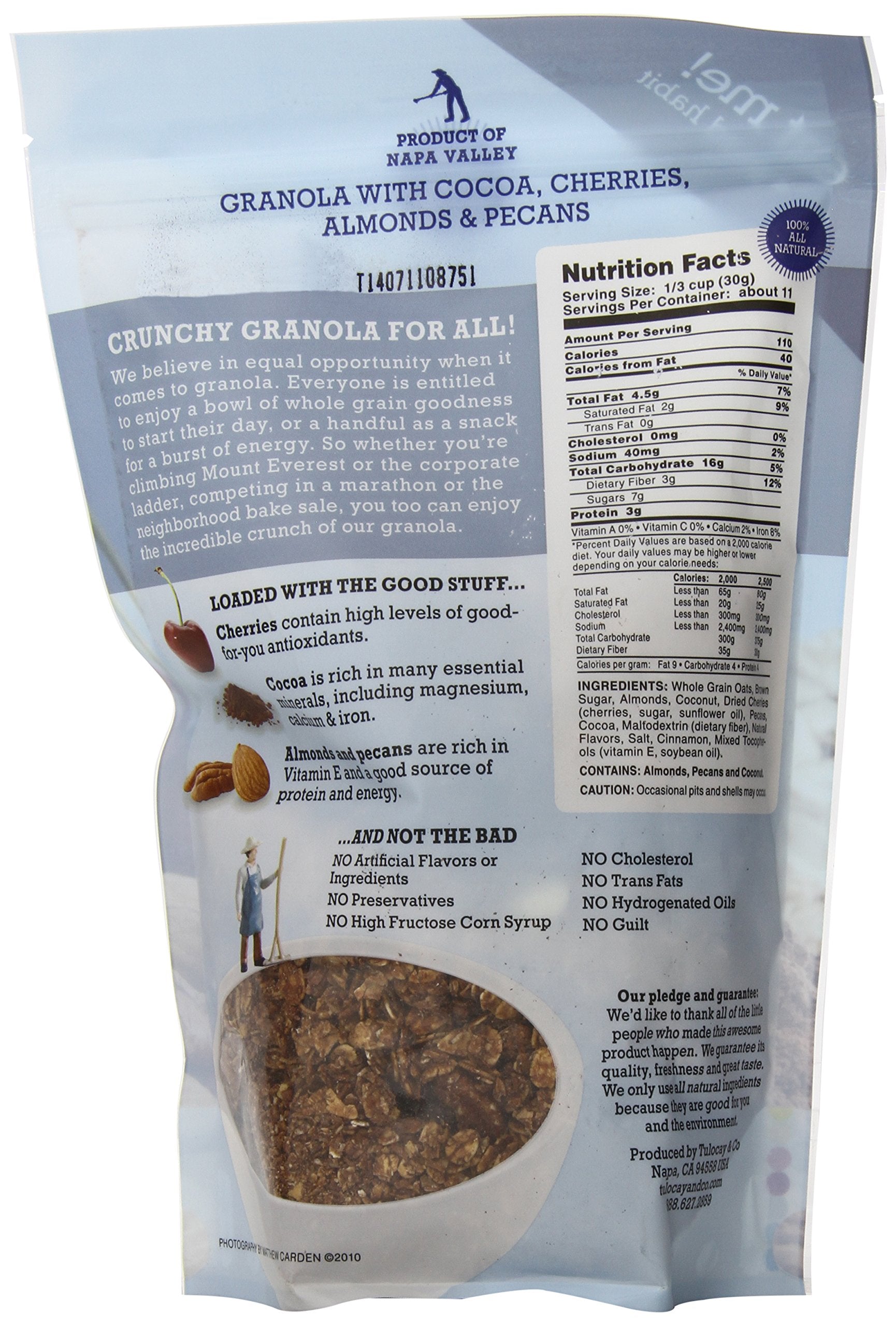 Nature's Habit Granola with Cocoa, Cherries, Almonds and Pecans, 12 Ounce