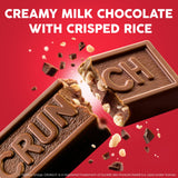 CRUNCH Full-Size Candy Bar, Creamy Milk Chocolate with Crunchy Crisped Rice, 36 Individually Wrapped Bars, 1.55 oz Each