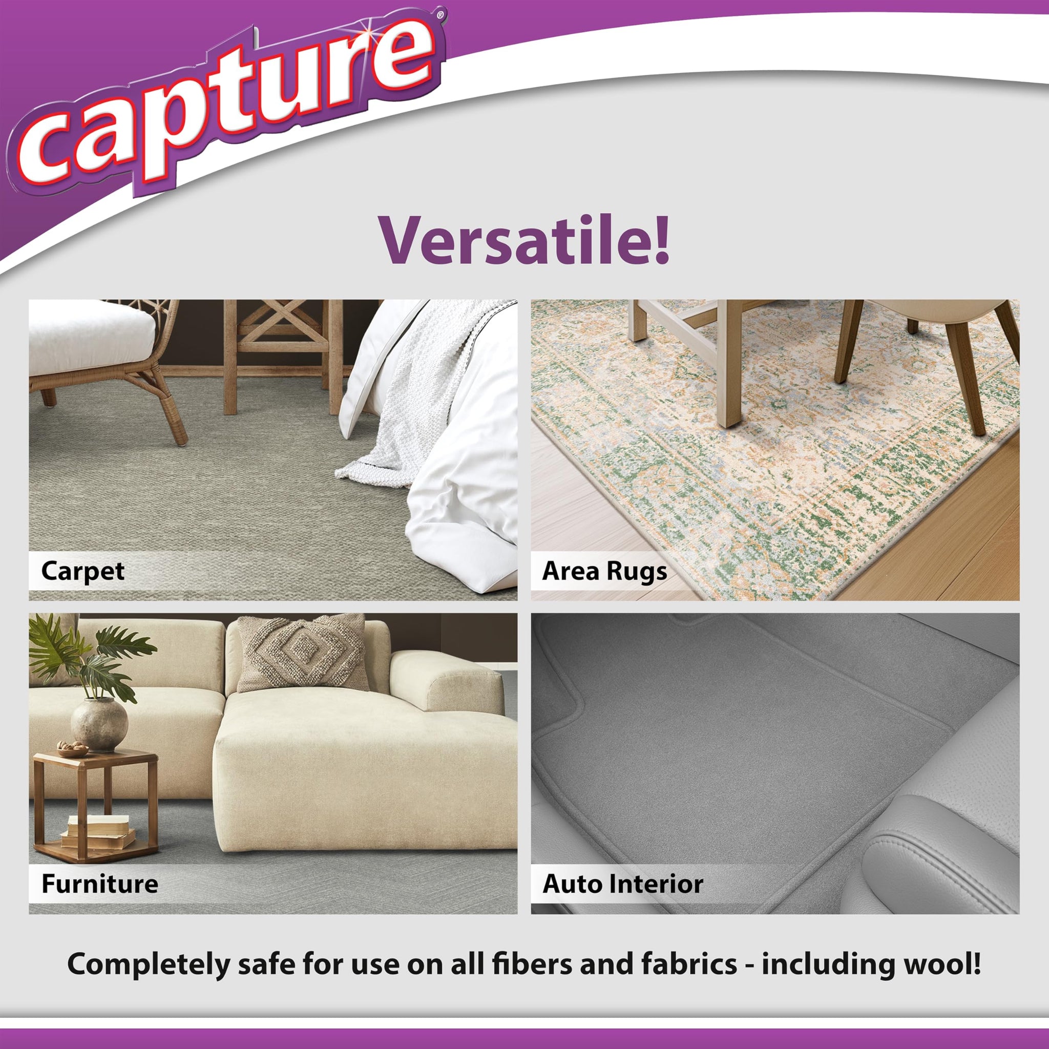 Capture Pre-Mist Soil Release for Carpet Dry Cleaner - Carpet Cleaning Pre Spray - Loosen Juice, Coffee & Wine Spill and Tough Rug Stains Eliminator