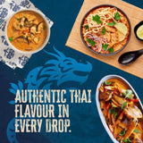 Blue Dragon Thai Red Curry Sauce - 12oz Jar (Pack of 2) - Mild/Medium Spiced Red Curry Simmer Sauce made w/Lemongrass, Shallots & Coconut Pulp