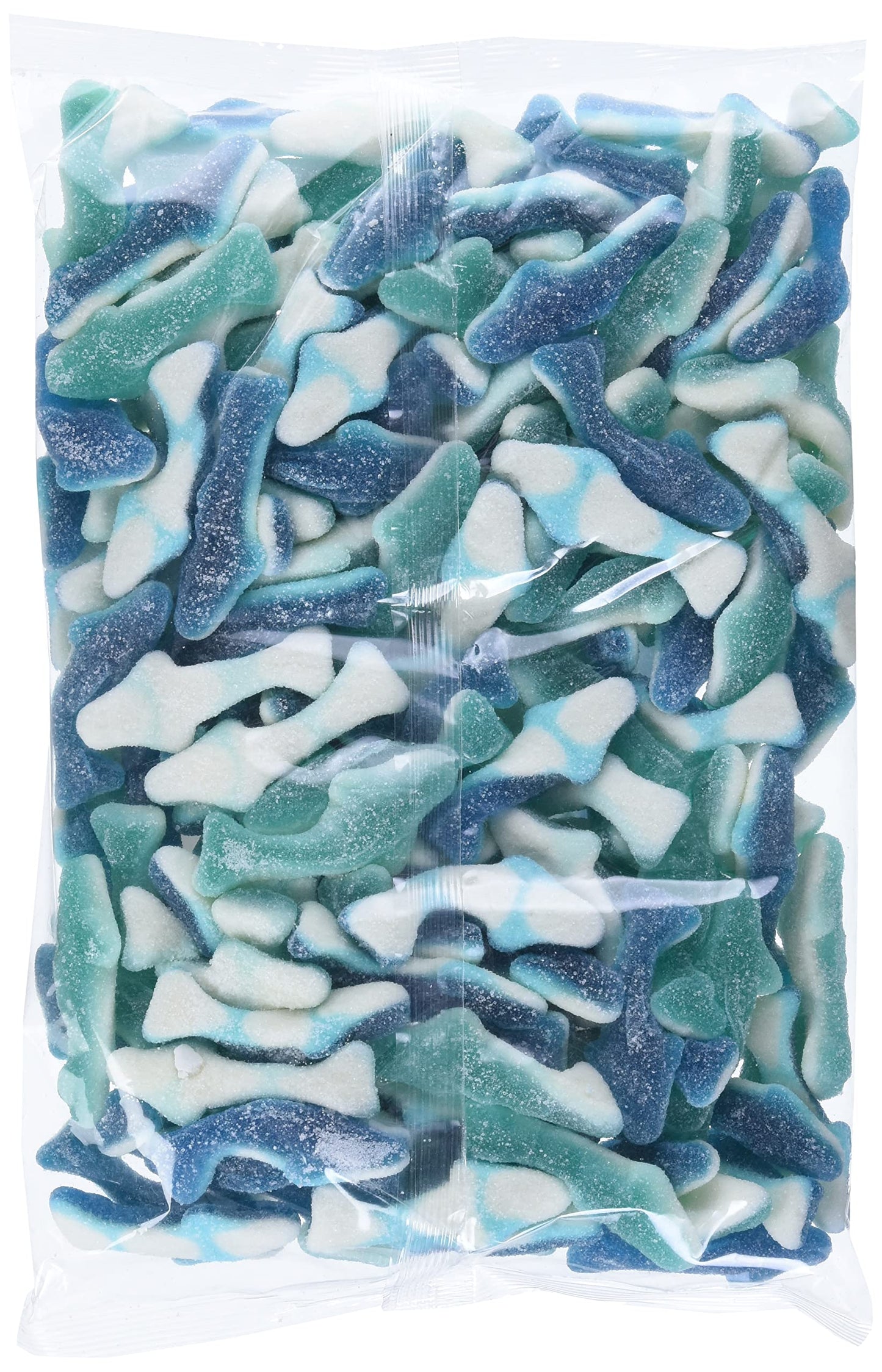 Sour Sharks - Gummies - Bulk Candy, 1 Kilogram