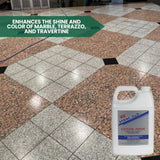 STONE-GLO Crystal Magic Floor Polisher for Ultimate Shine, Durability & Protection - Polishing Tile Floor Cleaner, Scratch Removal Used with Floor