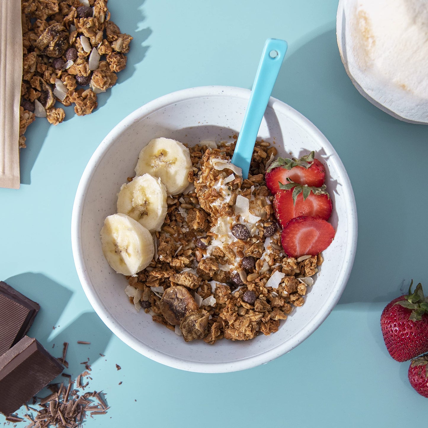 Brooklyn's Own Organic Granola Chocolate, Coconut, Hemp & Banana Breakfast Cereal - Gluten-Free Healthy Snacks - 12 Ounce Resealable Eco-Friendly Pack