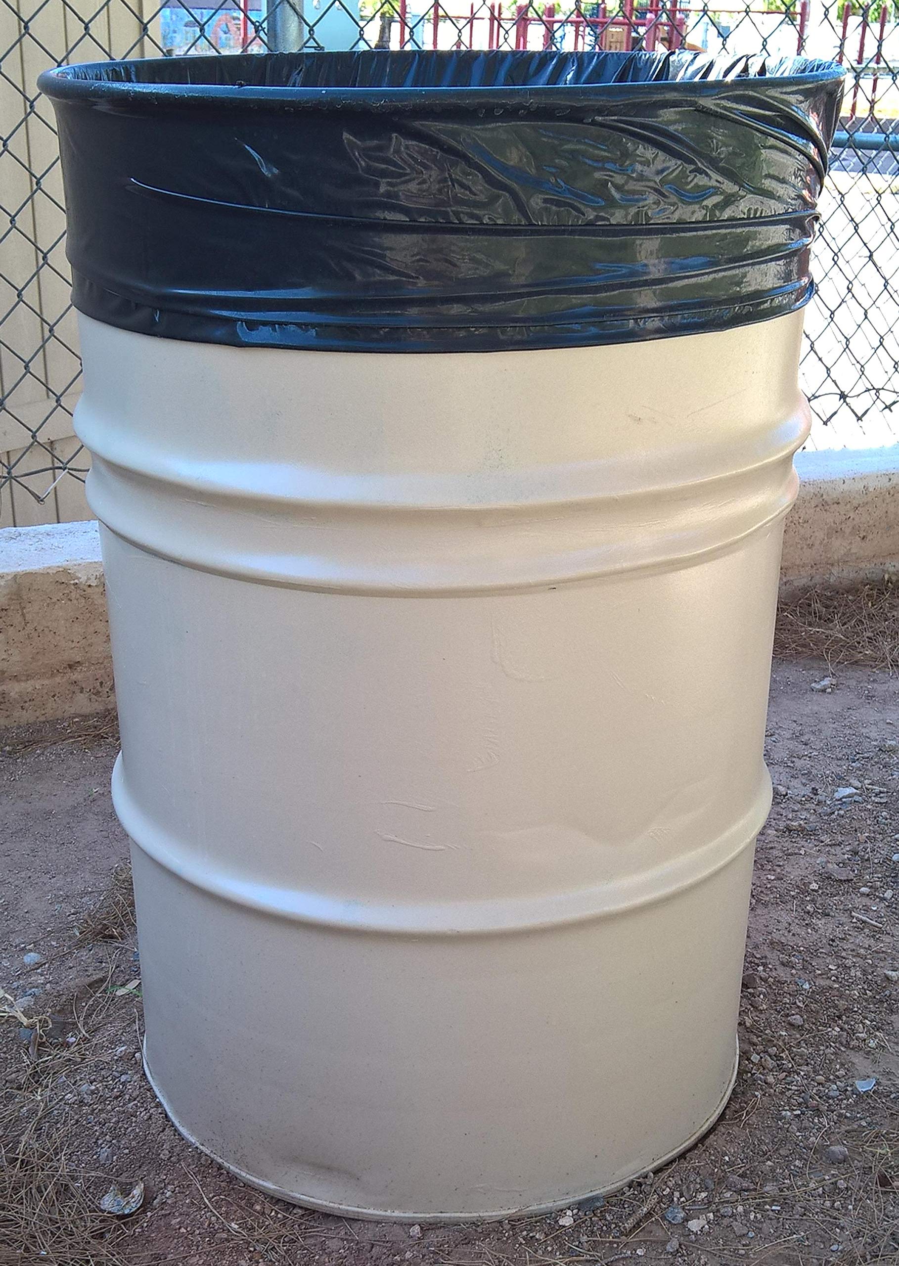 Aluf Plastics Heavy Duty 55 Gallon Trash Bags - (Value 50 Pack) - 1.5 MIL equivalent Industrial Strength Plastic 35" x 55" for 50-55 Gal Cans -Fits