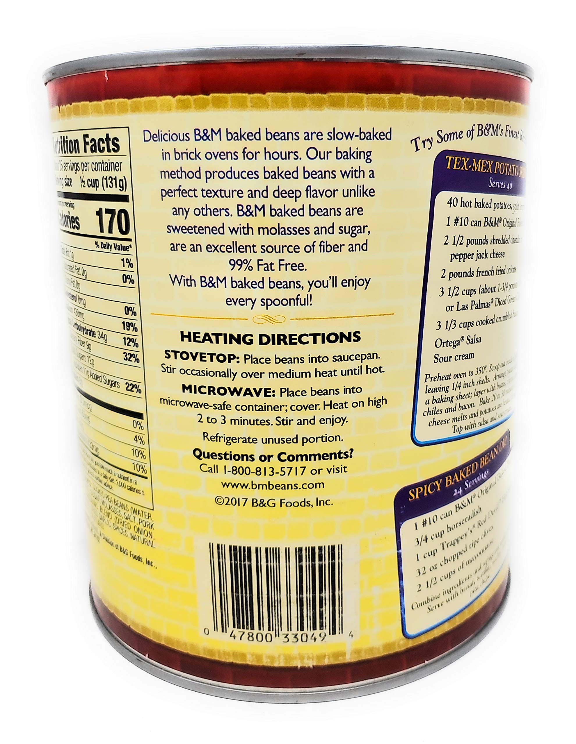 B & M Originial Baked Beans - 7 lb. 4oz. can, 6 cans per case