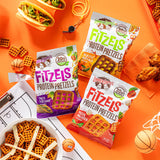 Lenny & Larry's FITZELS Protein Pretzels [GAME DAY Variety Pack] - 12 x 3oz Bags of High Protein Snacks with 20g Plant Based Protein - Incredibly