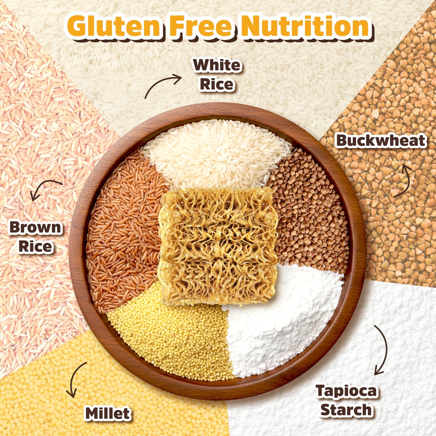 Gluten Free Ramen Noodles Multigrain (6 packs) Millet And Brown Rice Ramen Noodles Plain, Gf Ramen, Low Sodium, Vegan, Healthy Buckwheat Noodles No