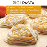 Morelli Pici Pasta di Toscana - Italian Gourmet Organic Pici Noodles - Thick Organic Pasta Nests Made in Italy from Durum Wheat Semolina - 17.6oz