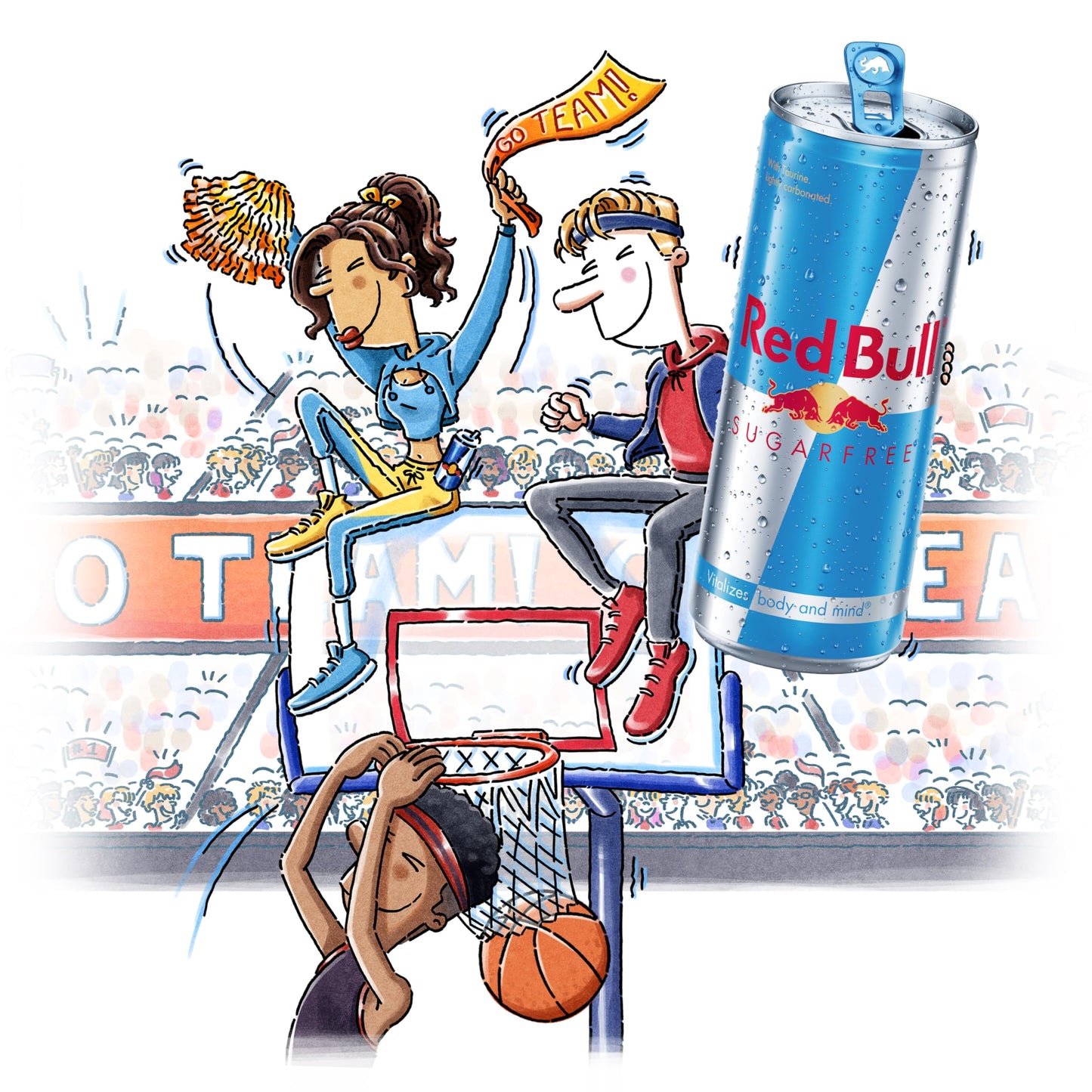 Red Bull Sugar Free Energy Drink, 8.4 Fl Oz, 4 Cans