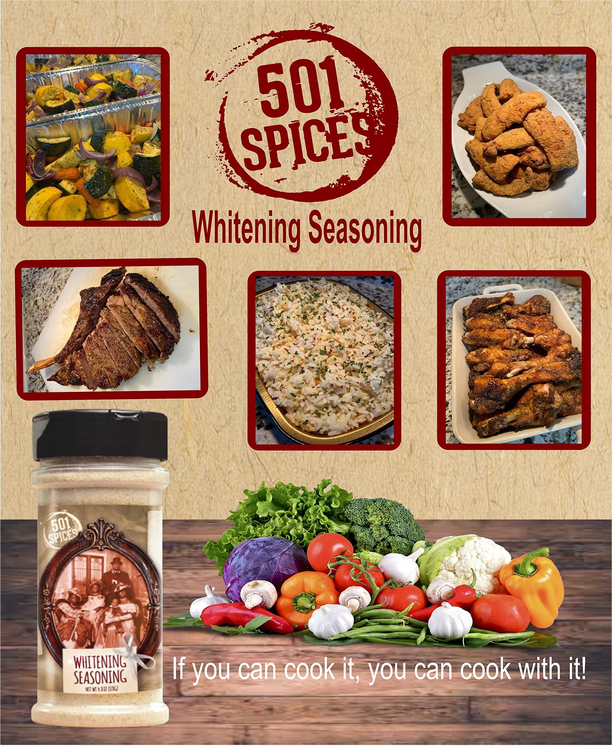White Seasoning Spice Blend, Rich Flavor Taste Seasonings and Spices for Cooking - All Purpose Seasoning