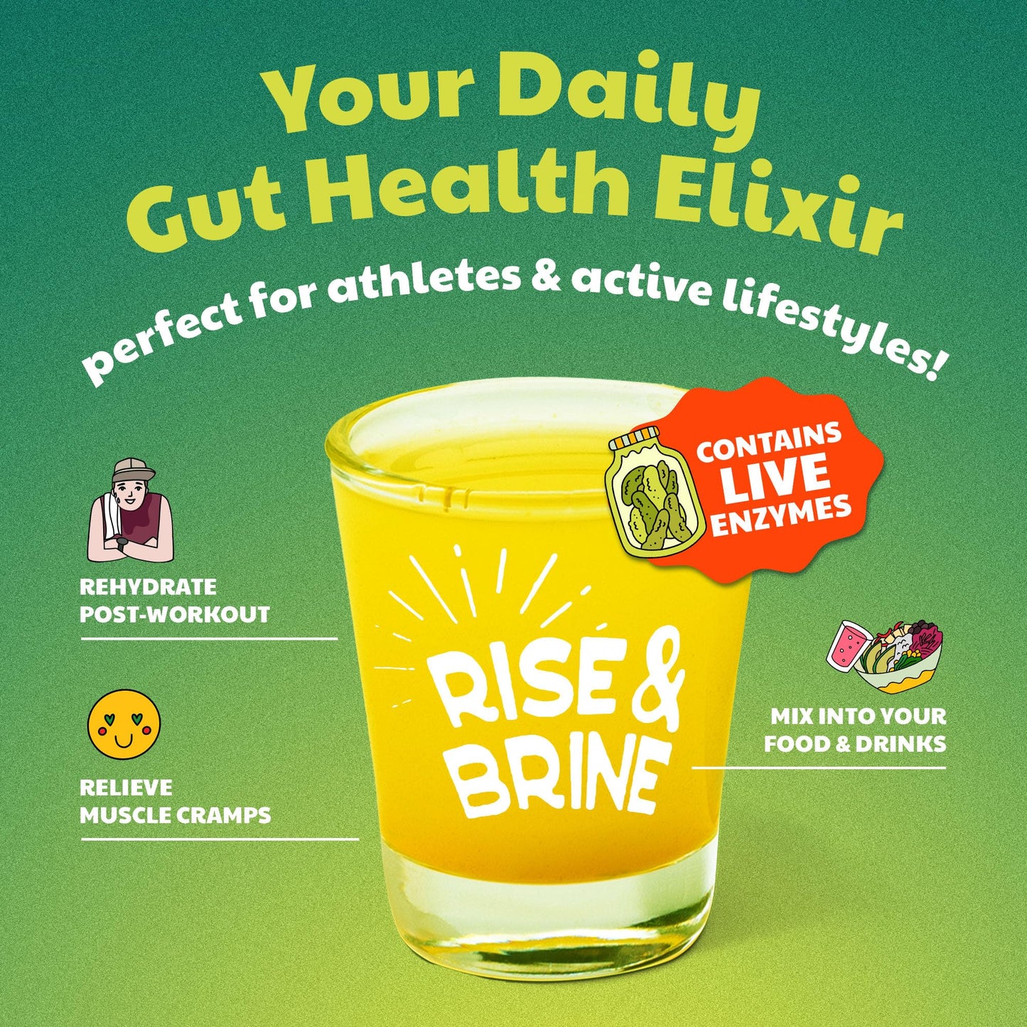Olive My Pickle Probiotic Dill Pickle Juice Shots | 3-Pack Bundle of Natural Probiotic Turmeric & Cracked Black Pepper Dill Pickle Juice for Leg