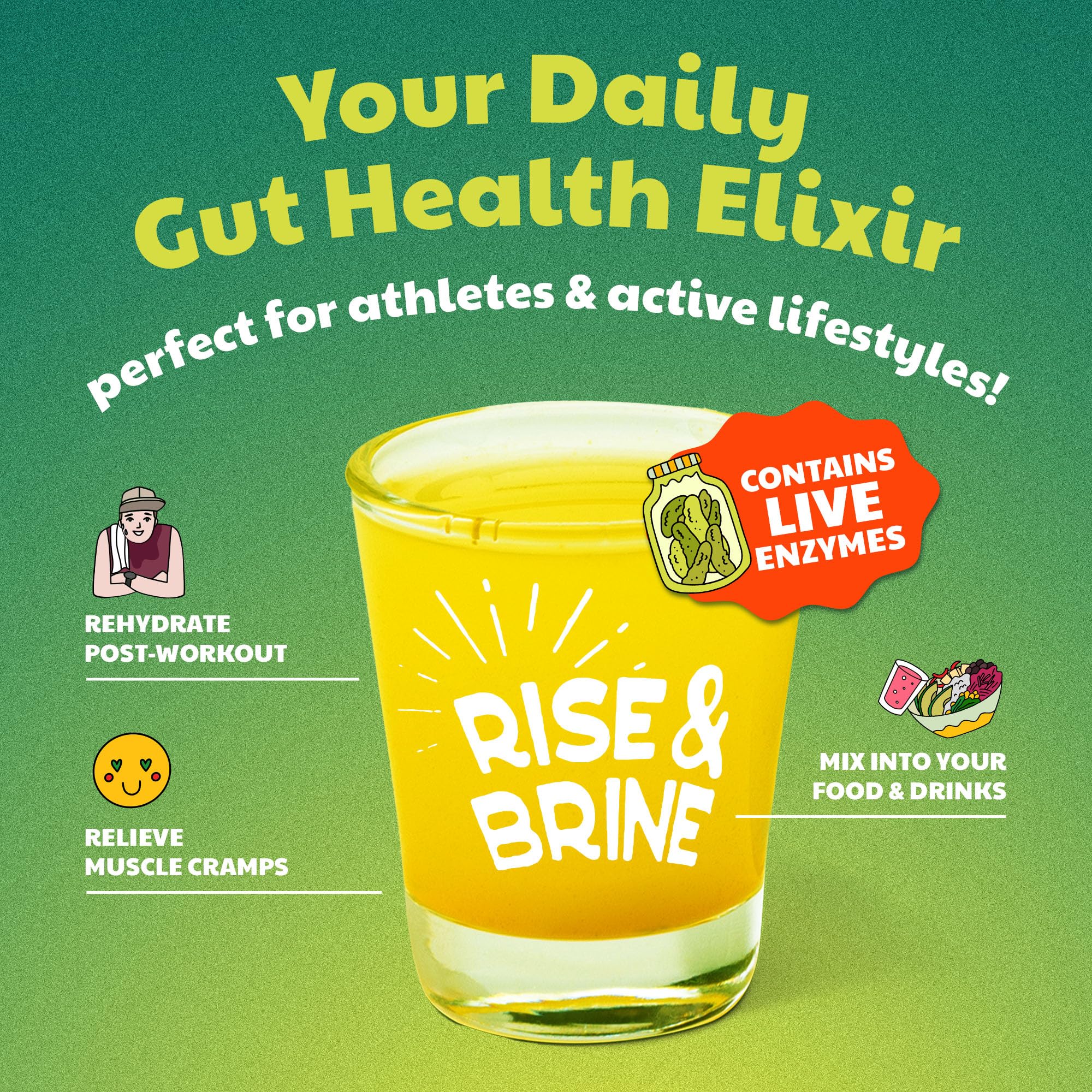 Olive My Pickle Probiotic Dill Pickle Juice Shots | 3-Pack Bundle of Natural Probiotic Turmeric & Cracked Black Pepper Dill Pickle Juice for Leg