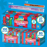 Otter Pops Freezer Ice Bars, Fat Free Ice Pops, Original Flavors (100 Count - 1.5 Oz)