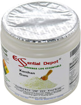 Essential Depot Xanthan Gum 12 oz. Powder USP FCC Food Grade - Gluten Free Cooking - Safety Sealed HDPE Container with Resealable Cap