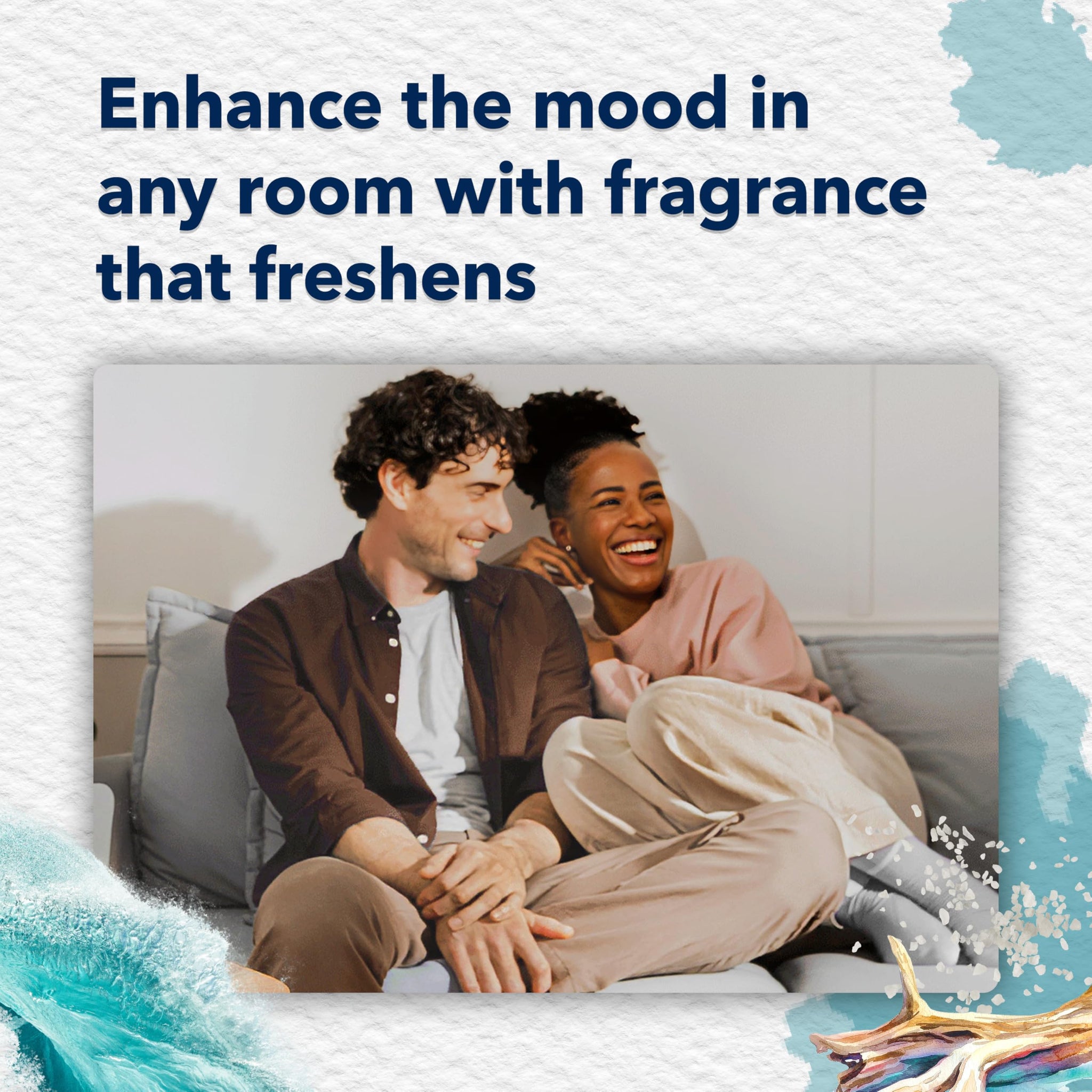 Glade PlugIns Refills Air Freshener, Scented and Essential Oils for Home and Bathroom, Sky & Sea Salt, 1.34 Fl Oz, 2 Count