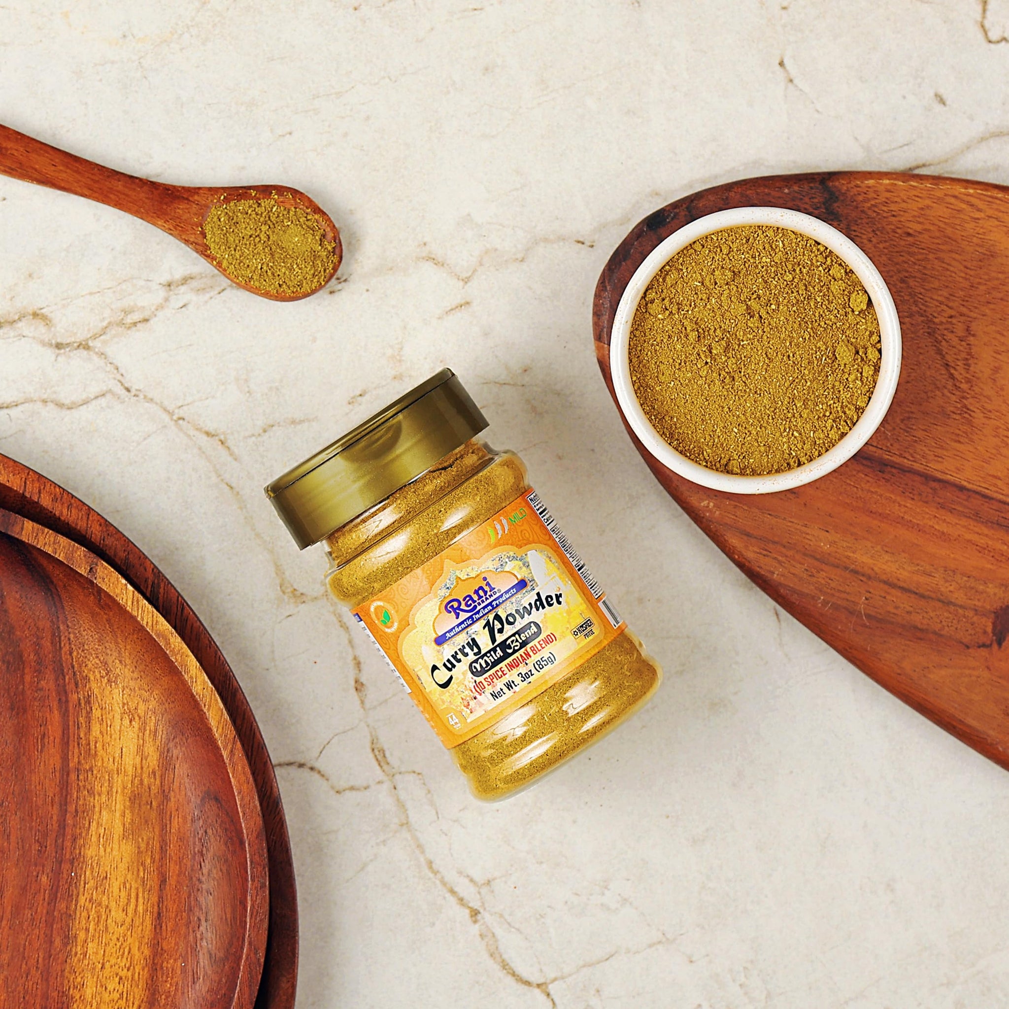 Rani Curry Powder Mild (10-Spice Authentic Indian Blend) 3oz (85g) PET Jar ~ All Natural | Salt-Free | NO Chili or Peppers | Vegan | No Colors |