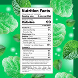 Spearmint Leaves Candy - 1 Pound Pack - Spearmint Green Candy with Soft Chewy Texture - Leaf Shaped Mint Jelly Candies for Parties, Snacking