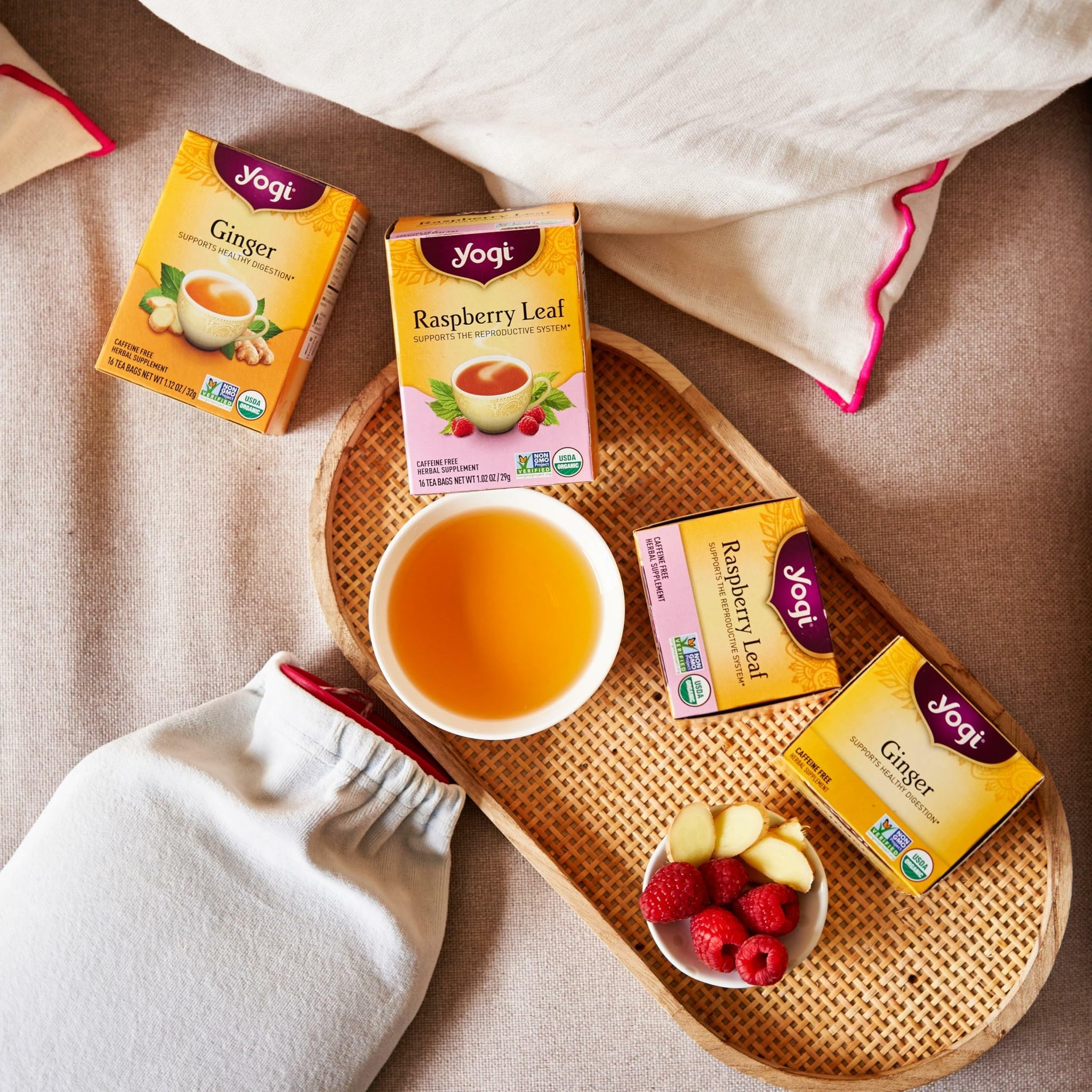 Yogi Tea Women's Wellness Variety Pack 4pk - 16 Bags per Pack (4 Packs) - Supports Moon Cycle and Digestion - Includes (2 Boxes Each) of Ginger