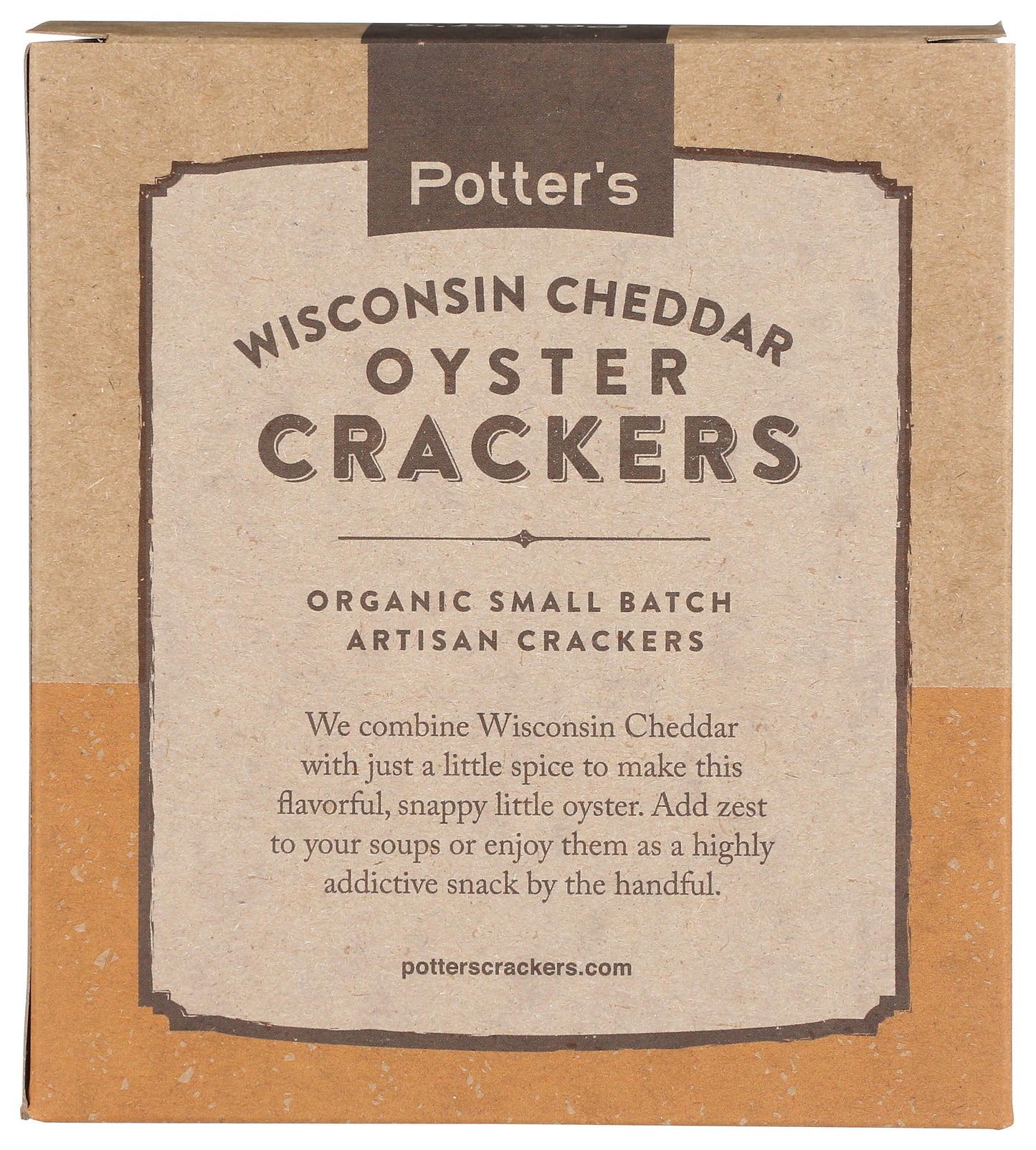 Potters Crackers Wisconsin Cheddar Oyster Crackers, 8 OZ