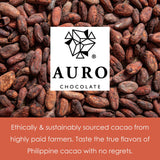 Auro Reserve Saloy 70% Dark Chocolate 3 Pack - Filipino Chocolate - Premium, Made At Origin, Direct Trade, Bean-to-Bar, Woman Owned, BIPOC Owned