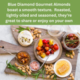 Blue Diamond Almonds, Gourmet Specialty Garlic, Herb, and Olive Oil Flavored Classic Snack Nuts Perfect for Charcuterie, Holidays, Gatherings, or