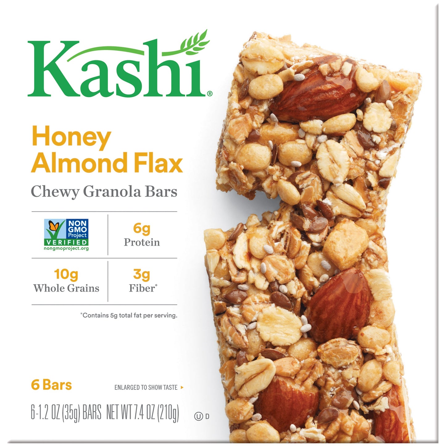 Kashi Chewy Granola Bar-Honey Almond Flax, 1.2 oz., 6 count Bars (Pack of 4)