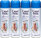 Carpet Fresh 280129 No-Vacuum Aerosol Foam Carpet Odor Eliminator, 10.5 oz. Super Pet (Pack of 4)