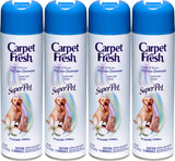 Carpet Fresh 280129 No-Vacuum Aerosol Foam Carpet Odor Eliminator, 10.5 oz. Super Pet (Pack of 4)